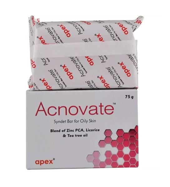 acnovate syndet bar for oily skin face soap