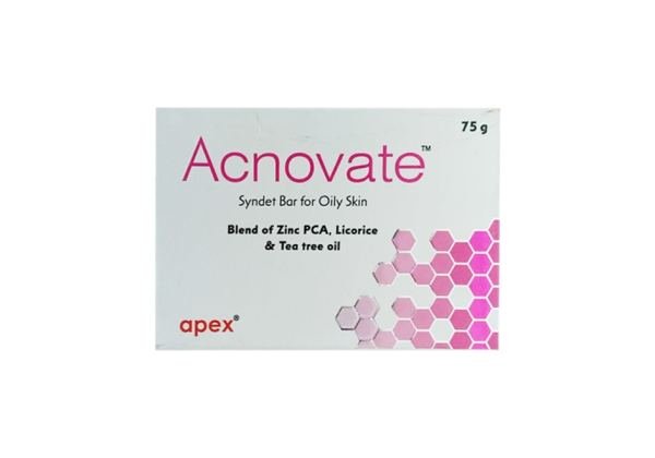 acnovate syndet bar for oily skin face soap