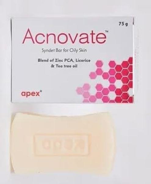 acnovate syndet bar for oily skin face soap
