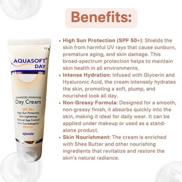 Aquasoft Day Advanced Hydration Cream SPF 50+ PA+++ face cream
