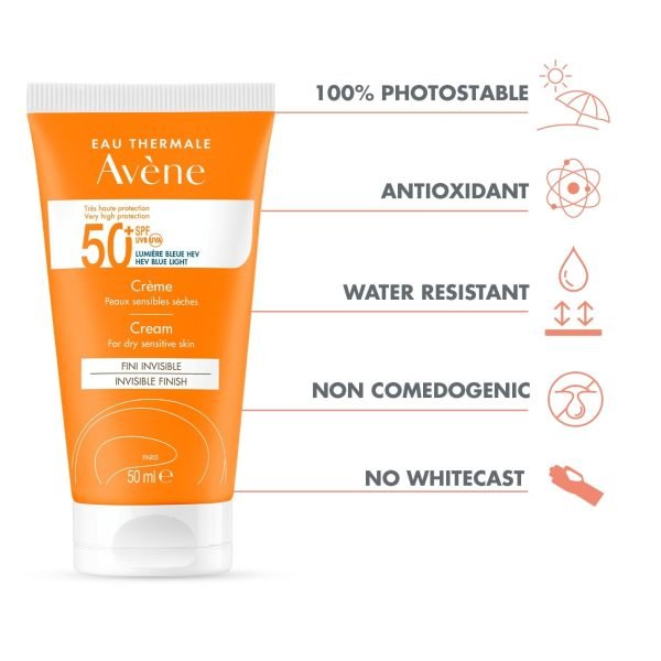avene very high protection SPF 50 sunscreen cream for dry sensitive skin  sunscreen