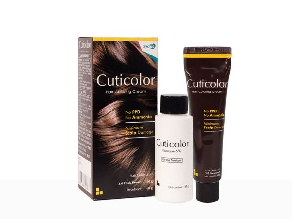 cuticolor hair coloring cream dark brown 3 0 hair colour