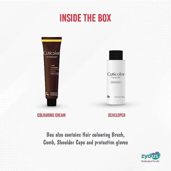 cuticolor hair coloring cream dark brown 3 0 hair colour