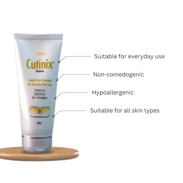 cutinix cleanser gentle skin cleansing for everyday skin care 100ml face wash