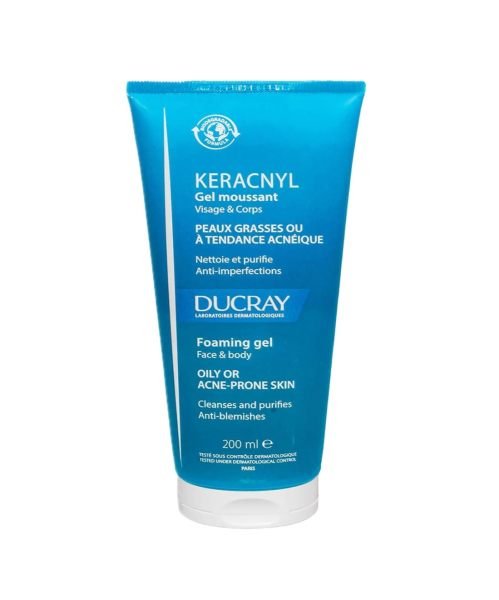 Ducray Keracnyl Foaming Gel for Oily & acne prone skin cleanser