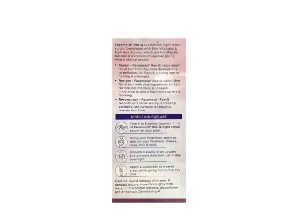 facemoist RES - Q night repair serum anti aging