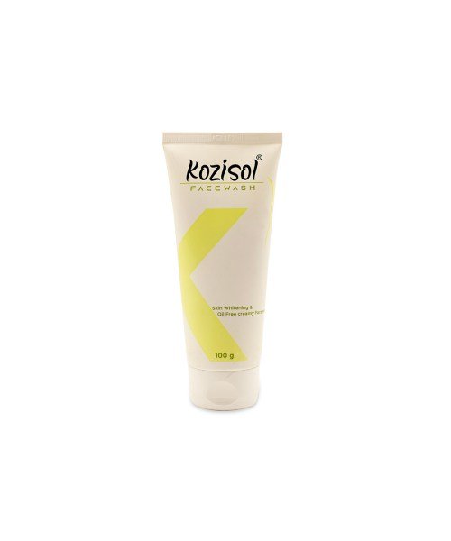 kozisol skin whitening   oily free creamy face wash cleanser