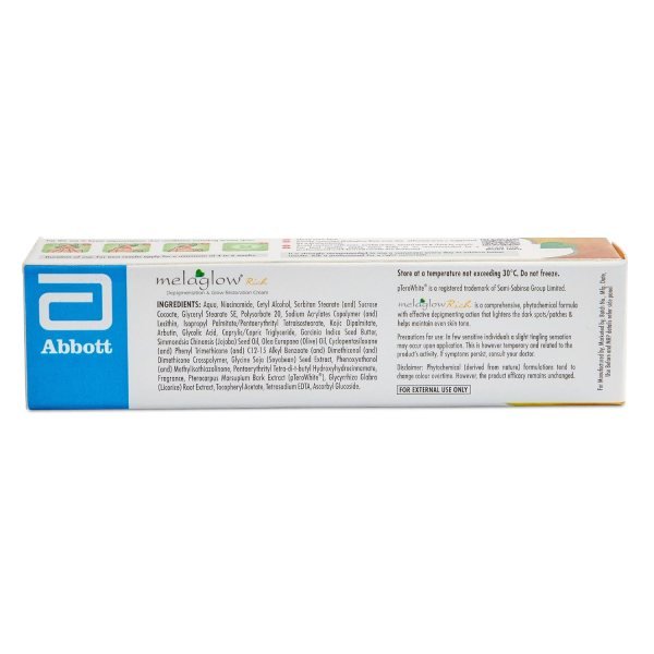 melaglow rich depigmentation   glow restoration cream  face cream