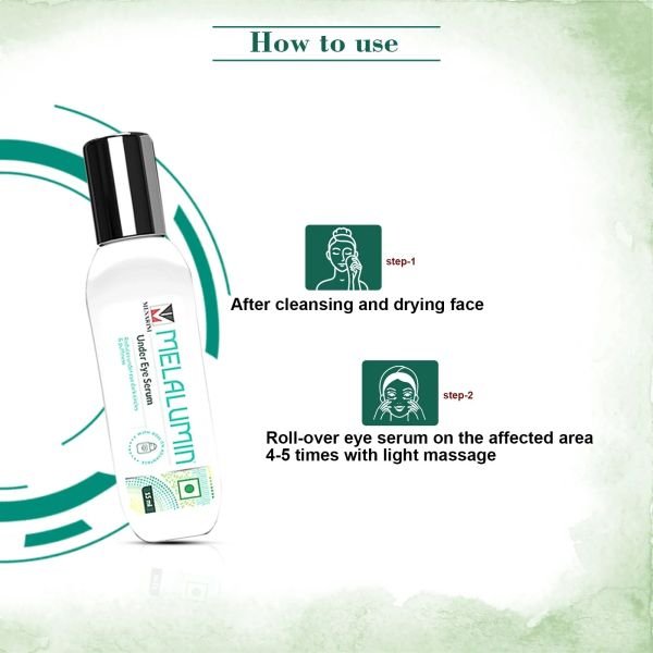 melalumin under eye serum face serum