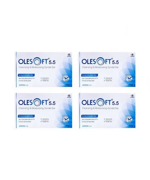 olesoft 5 5 cleansing   moisturizing syndet bar 75gm face soap