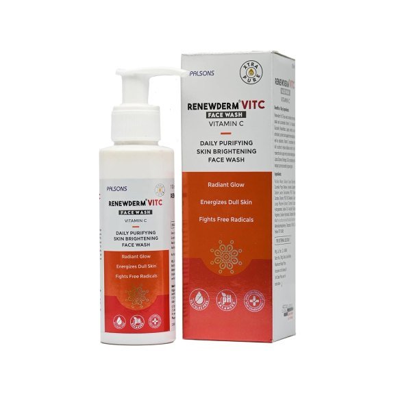 renewderm vit c face wash face wash