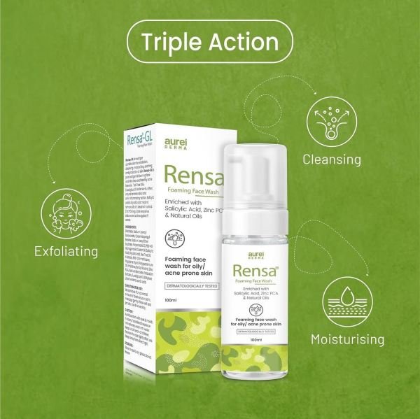 rensa foaming face wash face wash