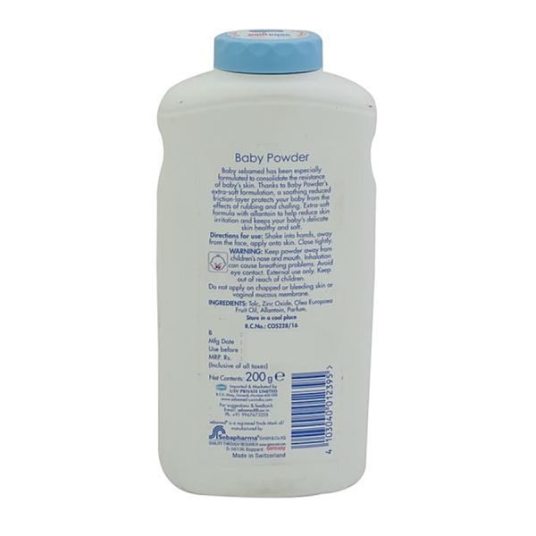 sebamed baby power with oilve oil baby powder