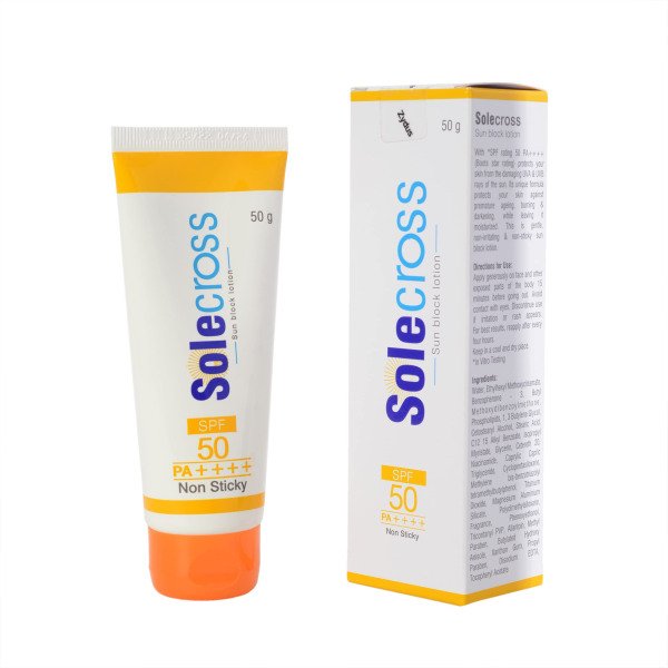 solecross sun block lotion suscreen SPF 50- (50gm) sunscreen