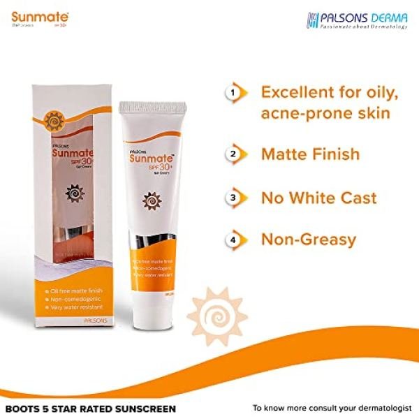 sunmate SPF 30 sunscreen gel cream sunscreen