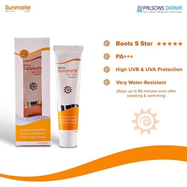 sunmate SPF 30 sunscreen gel cream sunscreen