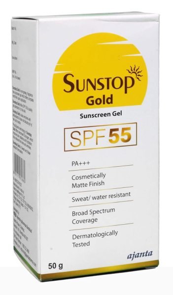sunstop gold sunscreen gel SPF 55 PA    sunscreen