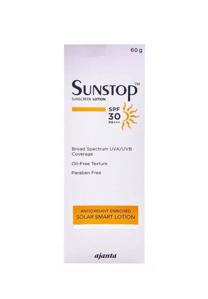 sunstop sunscreen lotion SPF 30 PA   60gm sunscreen