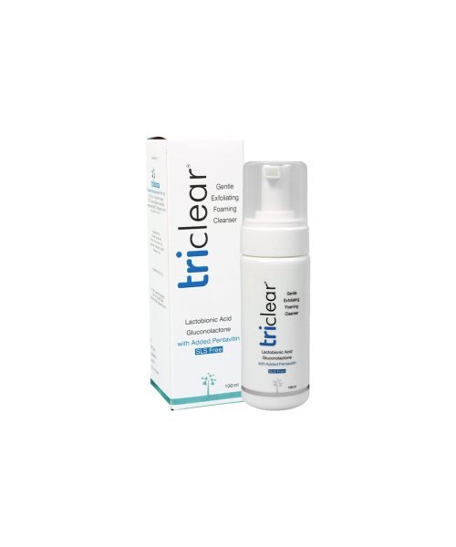 triclear gentle exfoliating foaming cleanser cleanser